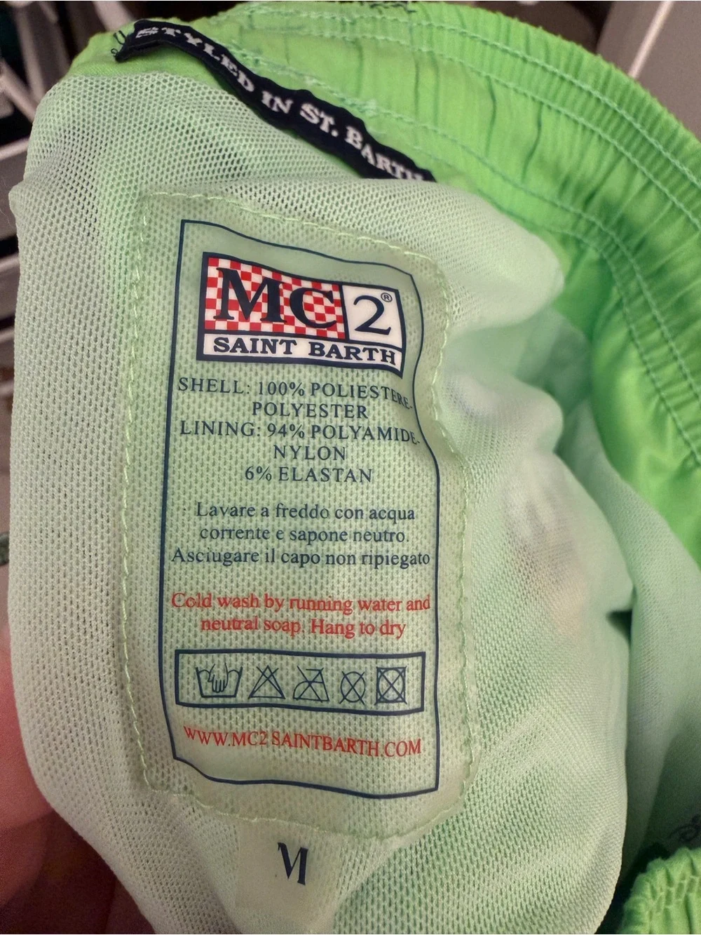 MC2 Saint Barth lime fabric